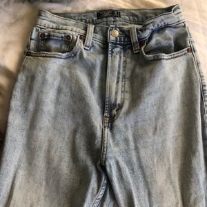 Abercrombie ultra high rise straight jeans